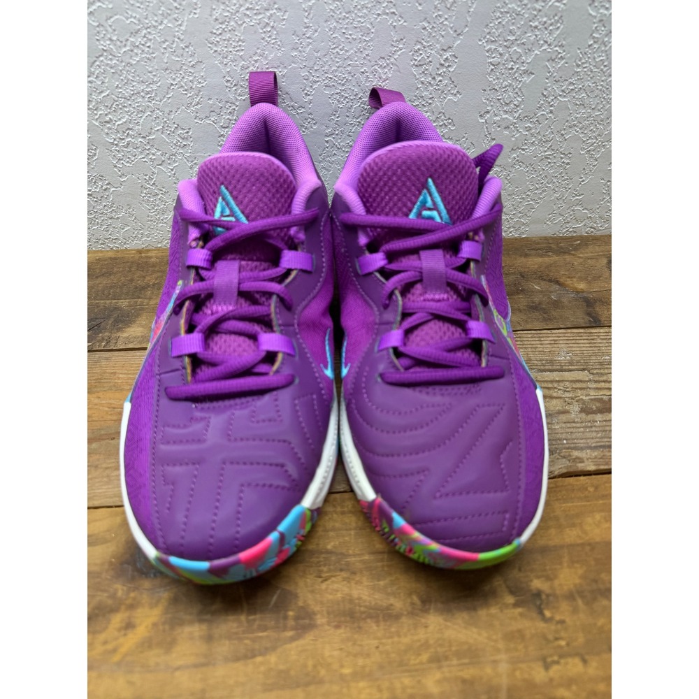 Size 5Y - Nike Zoom Freak 5 GS Alphabet Bros Purple Basketball | DZ4486-500 - Picture 3 of 9